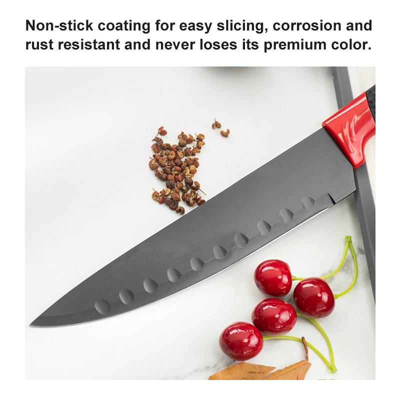 High Quality Stainless Steel Kitchen Knives Set Tools Forged Kitchen Knives Scissors Peeler Set 6pcs Chef Paring Knife