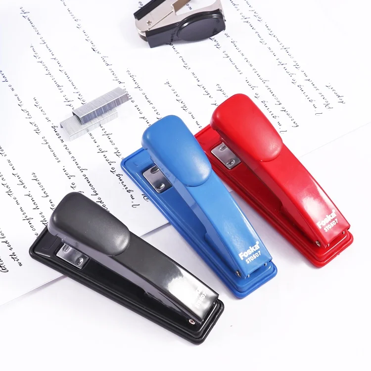 Хит продаж 100% QC проверка полуполоски высокое качество офисный Рабочий стол стандарт 20 листов бумажный ручной канцелярский металлический степлер