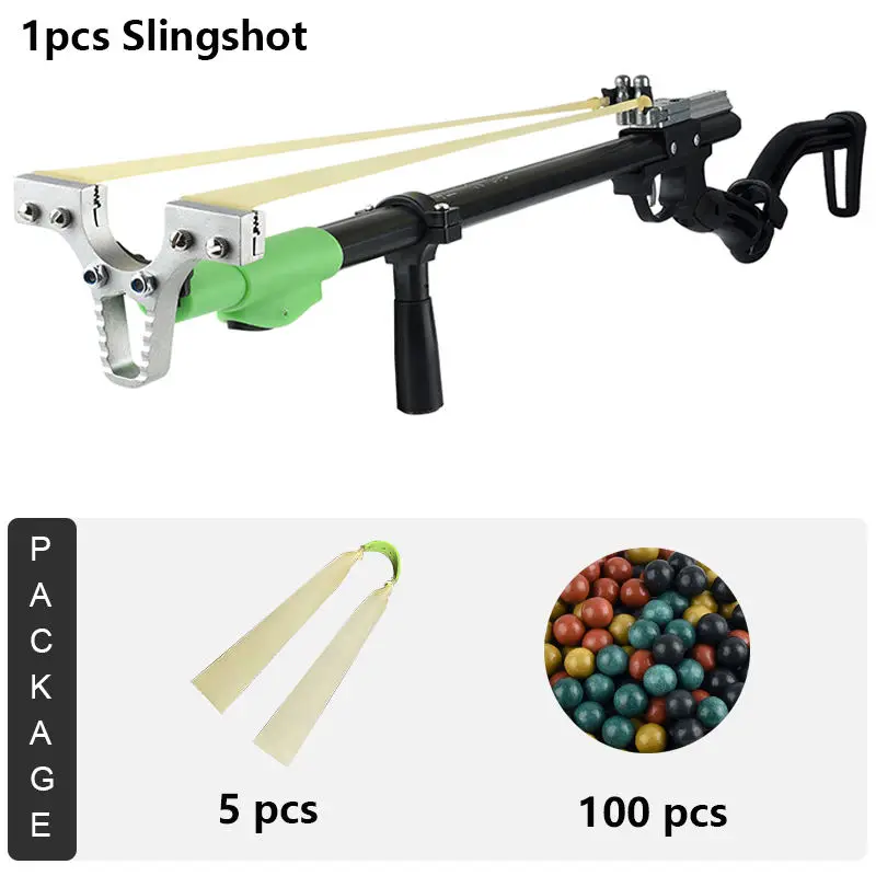 Black Slingshot Metal Professional Powerful Slingshot With Carry