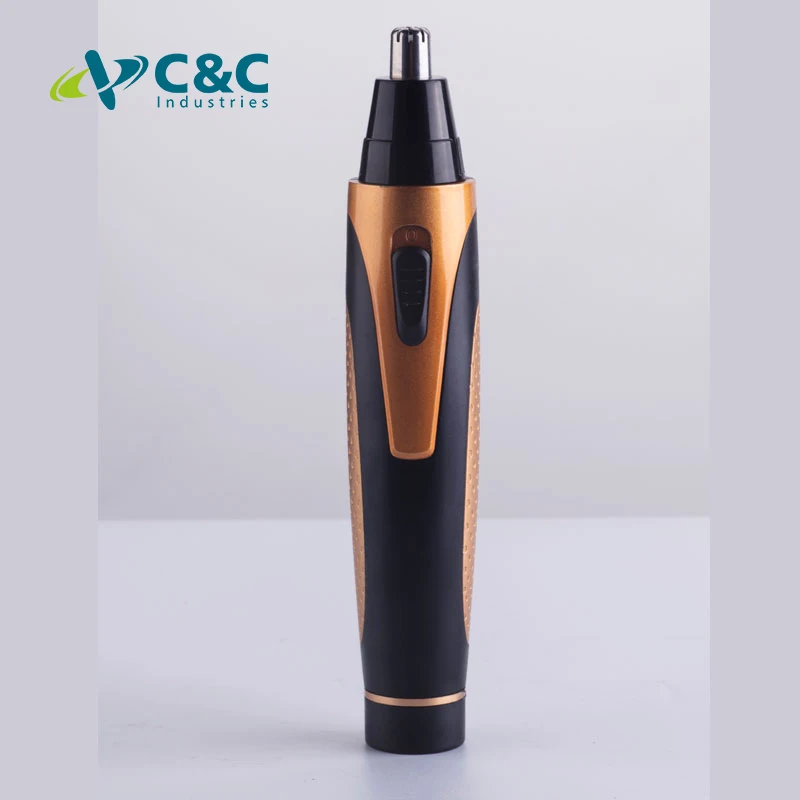 Электрический триммер для бровей 4 в 1 C & C, безболезненные машинки для удаления волос в носу, водостойкий триммер для волос в ушах и носу с батареей