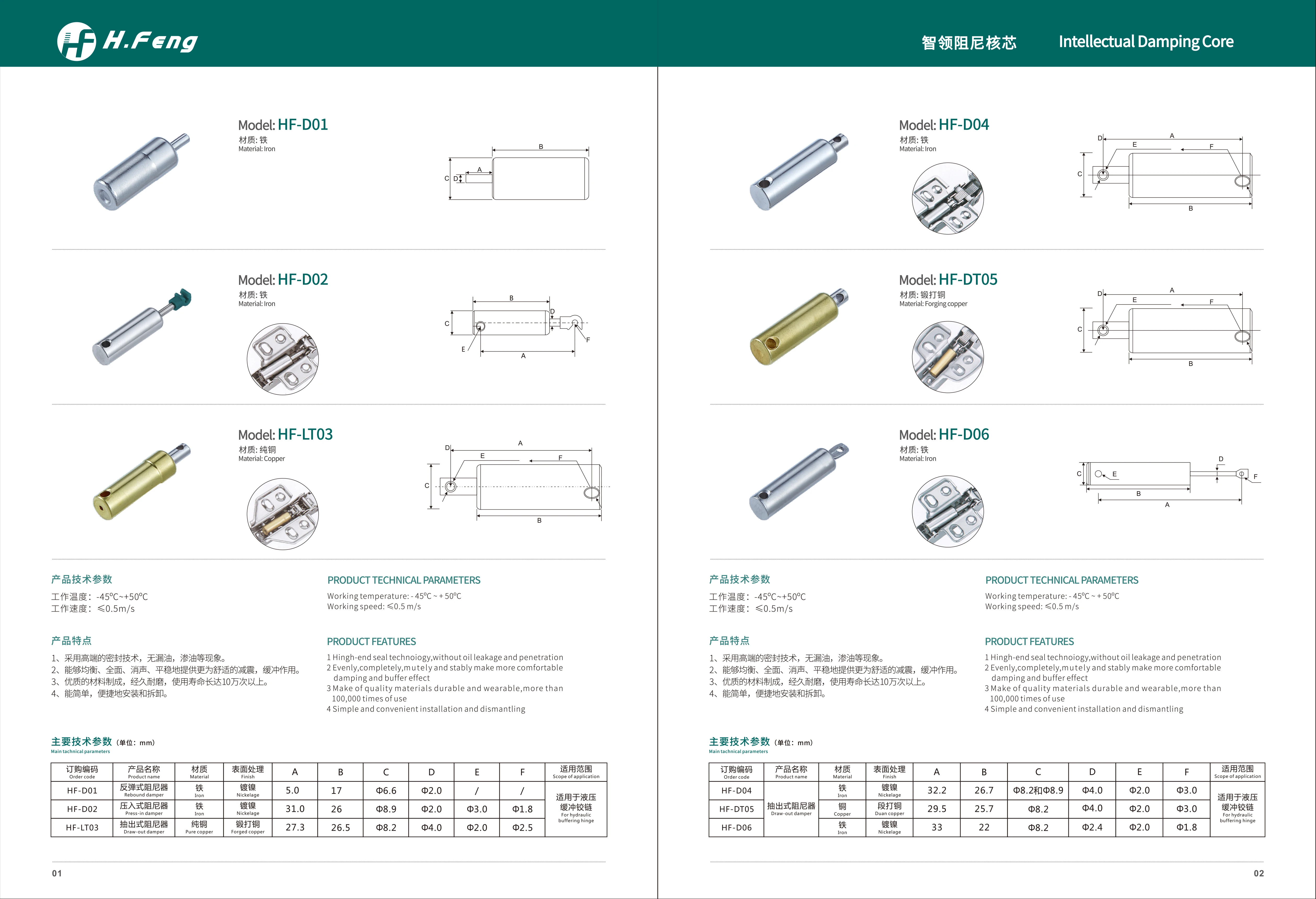 Dustbin Closing Device Soft Closing Plastic Trash Bin Linear Soft Close Hydraulic Damper