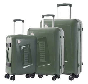 Eco-friendly PP Spinner Wheeled Cheap Hand Luggage 3 PCS Lock Luggage Bag Sets Hot Sale Traveling Suitcase With High Quality