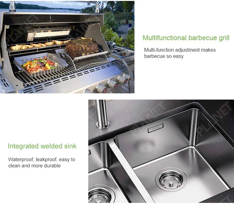 2024 Modern Designs Outdoor Stainless Steel Kitchen Cabinets Island ...