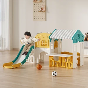 Multi-Function Indoor Playground Toy for Kids New Safe Plastic Baby Slide and Swing for Family and Kindergarten Use