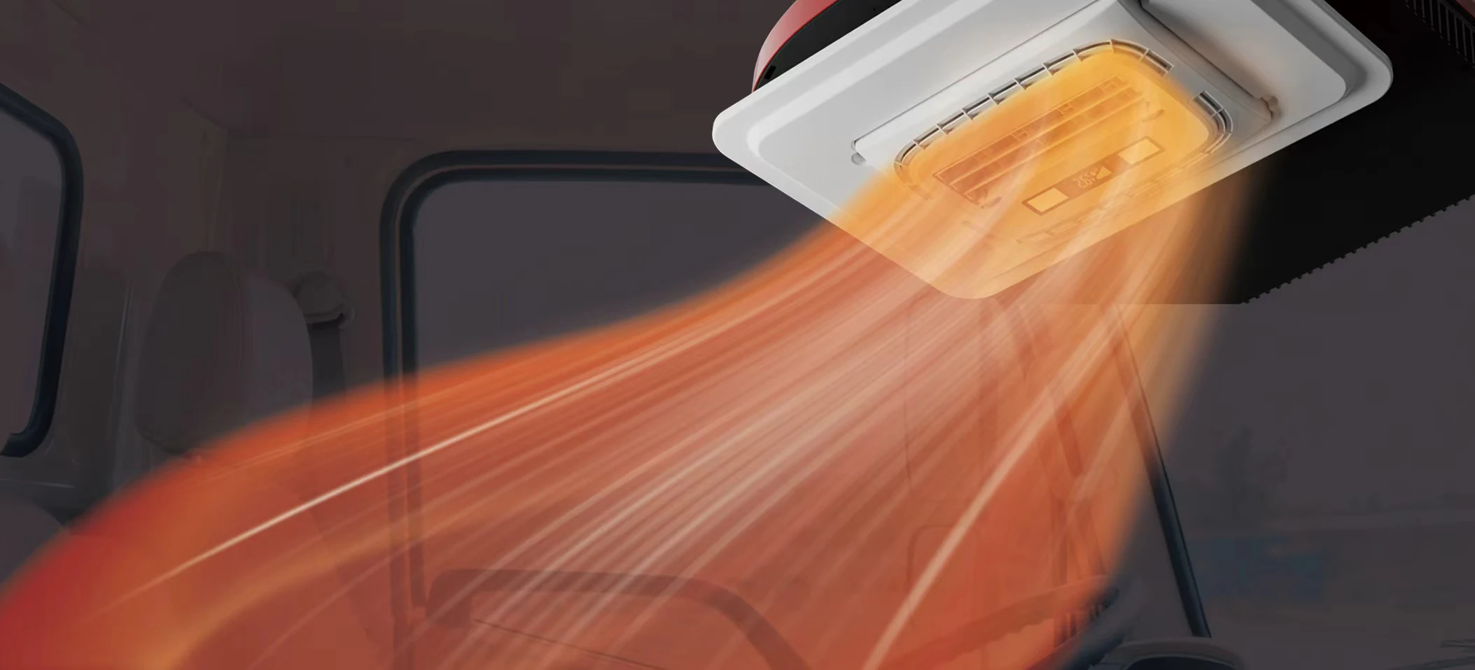 Radiator Roof Top Air Conditioner for Trucks Forklifts Cars-12V/24V/30-90V  