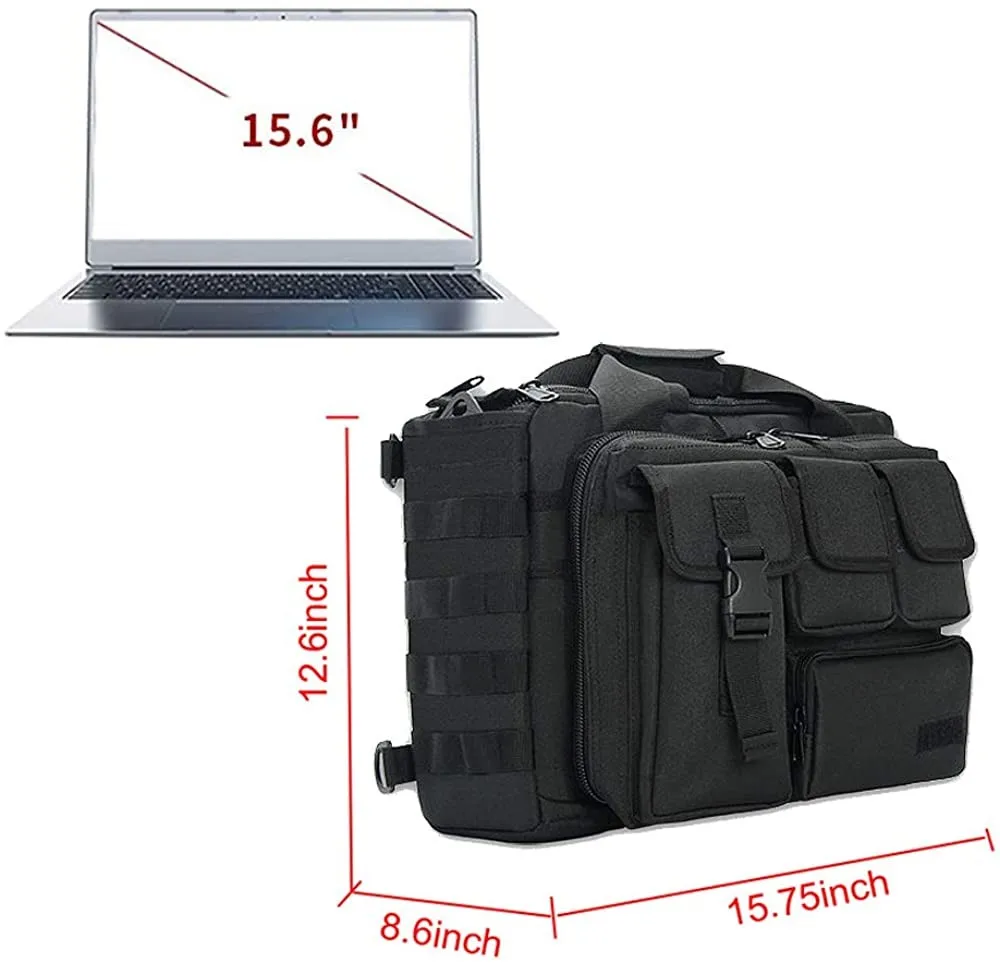 Oleaderbag Assault Briefcase 15.6 Inch Men's Practical Laptop Messenger Bao Gong Briefcase