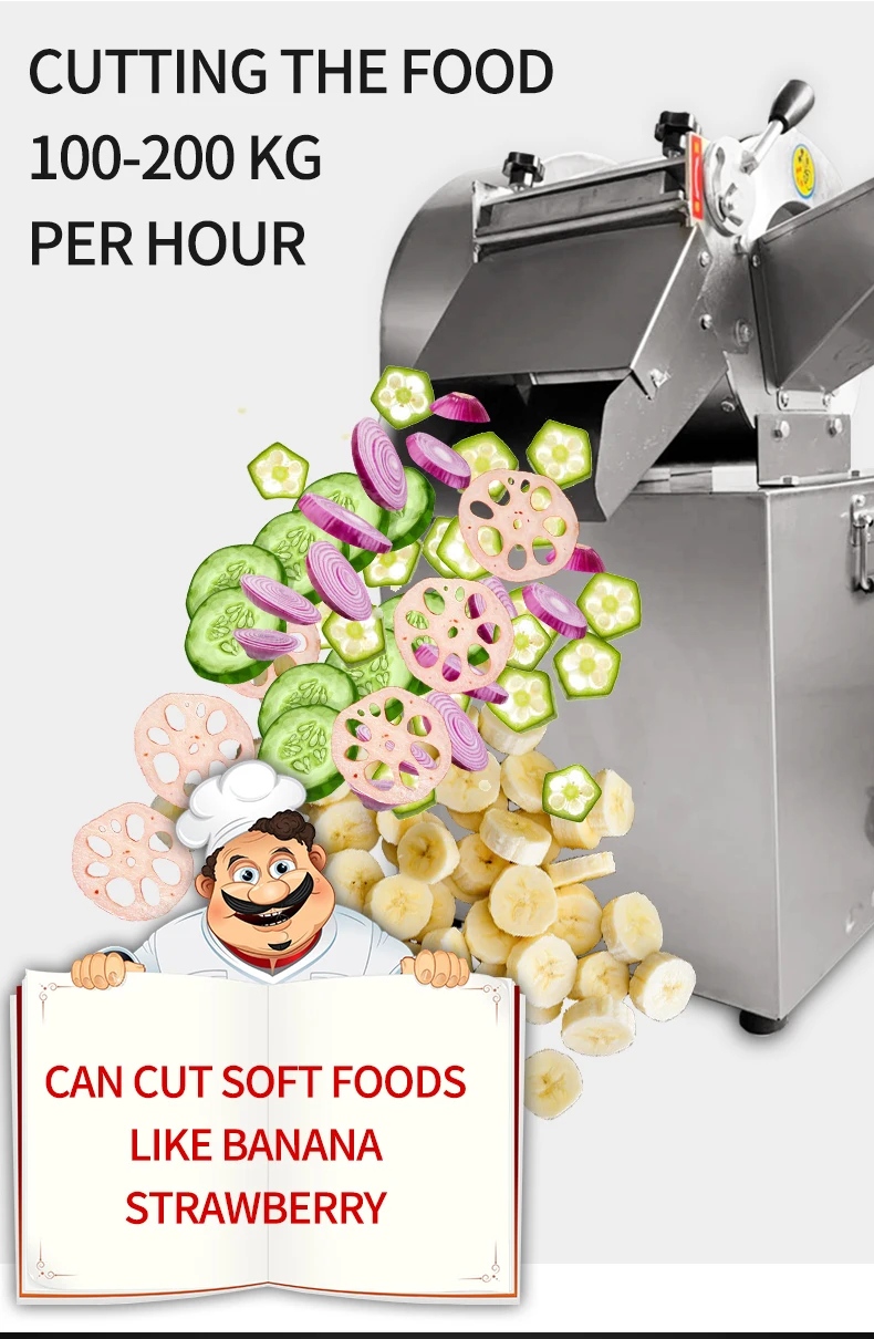 Stainless Steel Industrial Commercial Potato Cassava Stick apple Yam Chip Fruit Cutting Machine Cutter Fruit Slicer Machine - Image 5