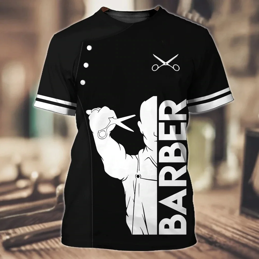 Funny Figure Barber Cape T-Shirt - Perfect for Hairdressers
