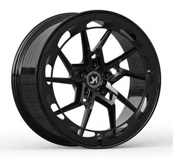 22 inch 5x130 cheap matt black customized color  monoblock forged wheels