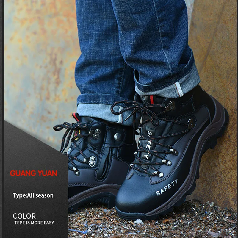 Zapatos De Seguridad Zapatos De Punta De Acero De Los Hombres  Anti-aplastamiento De Trabajo Botas De Seguridad Para Las Mujeres Negro  Marrón Confortable Senderismo Zapatos De Trabajo Zapatos - Buy -los Zapatos