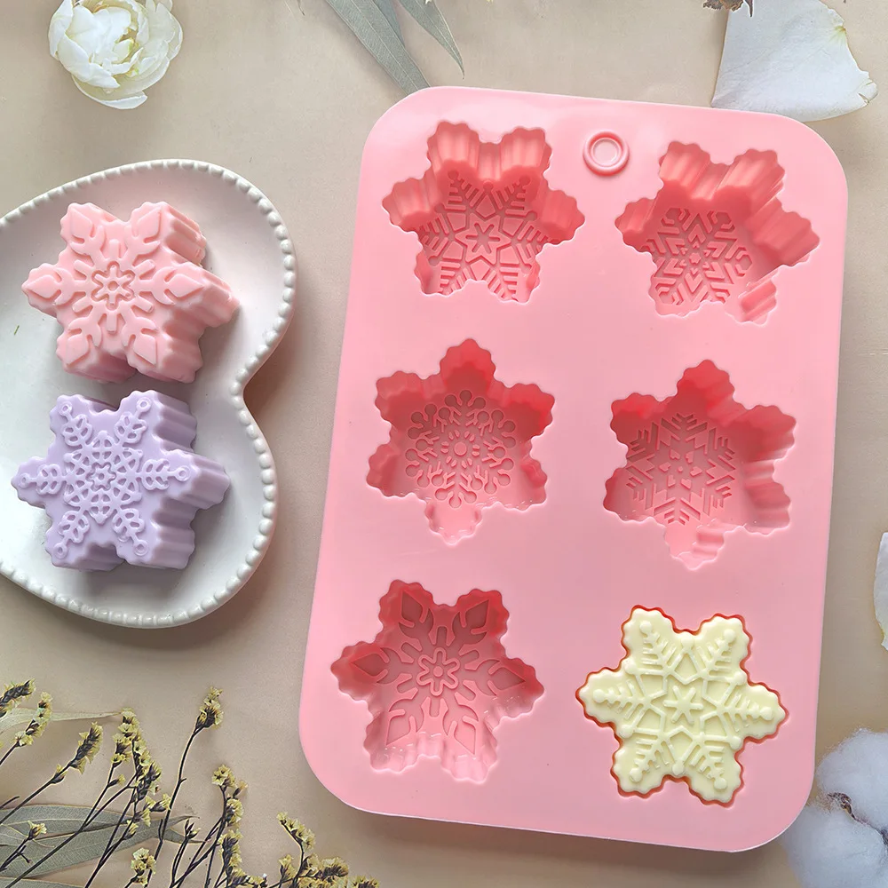 Snowflake Shaped Silicone Mold, Food-Grade Reusable Mould for Chocolate Candy Cake Baking,  DIY Baking Tool for Kitchen & Craft supplier