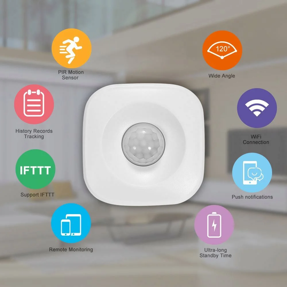 Compatible with TUYA IFTTT WiFi Wireless Smart Home Automation Security Alarm WiFi PIR Motion Sensor