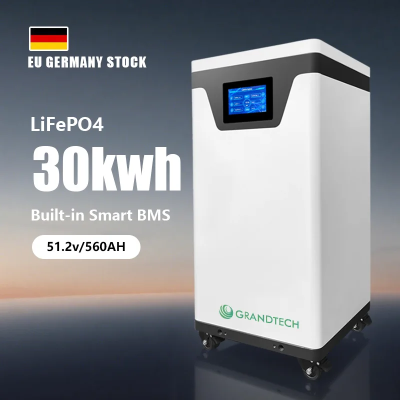 Batterie Solaire بطارية شمسية ليثيوم Powerwall Lifepo4 بجهد 48 فولت و 51.2 فولت و 280 أمبير ساعة و 15 كيلوواط ساعة و 30 كيلوواط ساعة بطاريات ليثيوم كهروضوئية