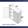 White Shaker-W3036