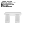 White square bi-directional spotlight-light source not included
