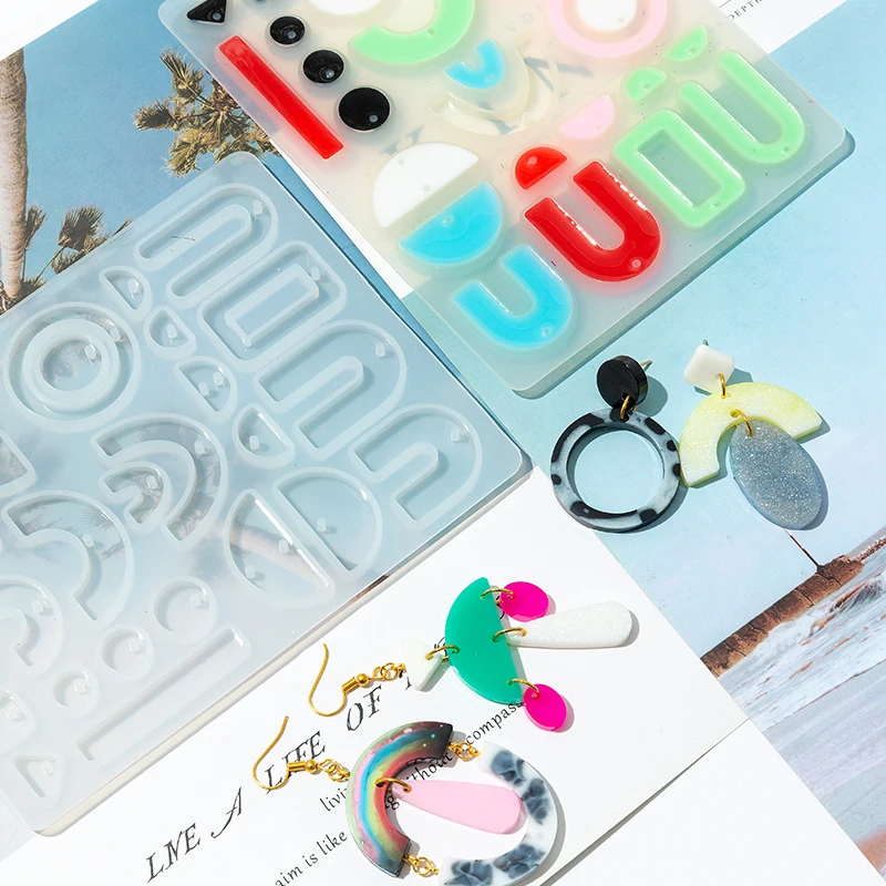 Aamzon Горячие блестящие серьги смола подставка пепельница форма силиконовые мерные чашки сделай сам кристалл клей набор формы для ювелирных