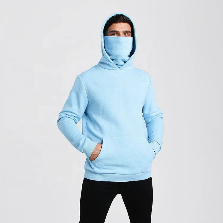 1012 Men Printed Hoodies Loose Solid Color Long Sleeve Masked Hoodie Men Sport Men’s Hoodies