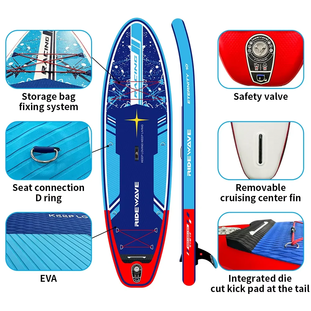 Dropshipping Sup Paddleboard Surfboard Factory Supply Inflatable Water Sports Board Drop Stitch Material ISUP Paddle Board SUP
