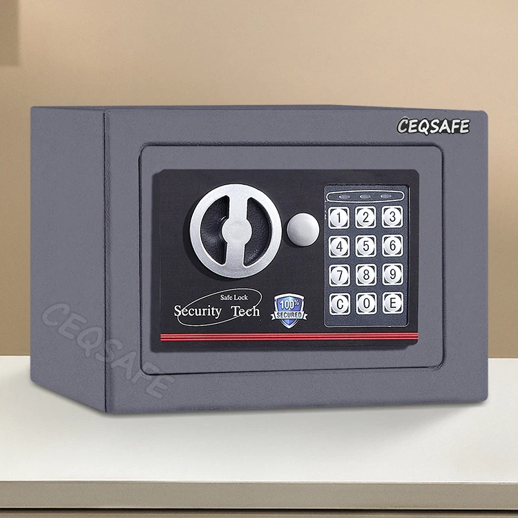 CEQSAFE Professional Small Digital Cash Drawer Deposit Safe Box for Money