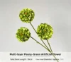 Verde intenso con peonie stratificate