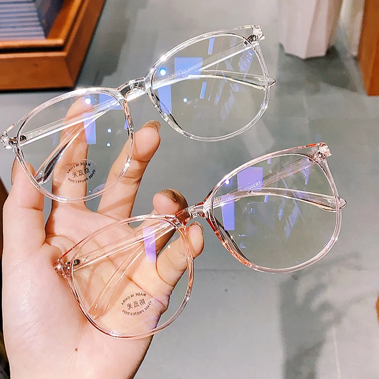 Fashion Square Anti-Blue Light Glasses Women Hyperoic Eyeglasses