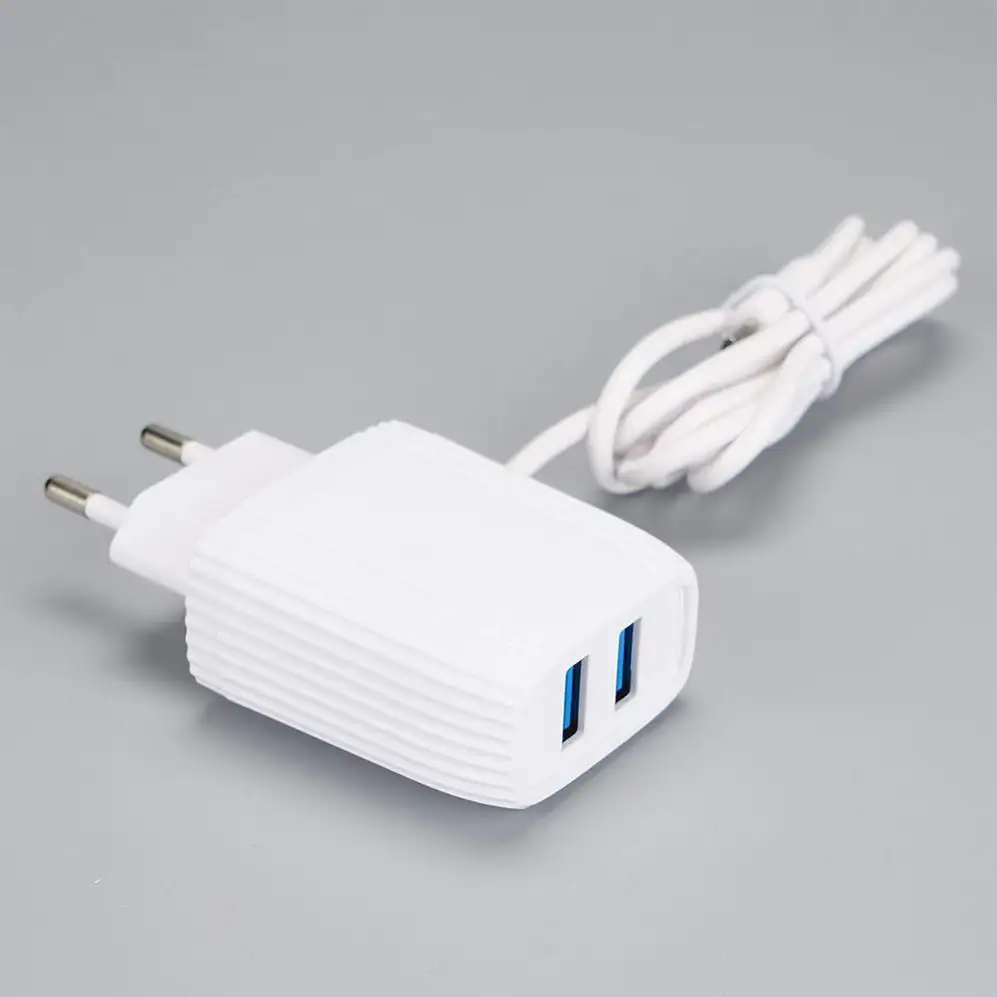 EU Europe Plug Pin 2 USB-A with Cable 25W PD Type USB C QC3.0 Dual Port Quick Charger 30W PD 20W 35W Type-C USB QC 3.0 Fast Charging Travel Adapter For iPhone samsung