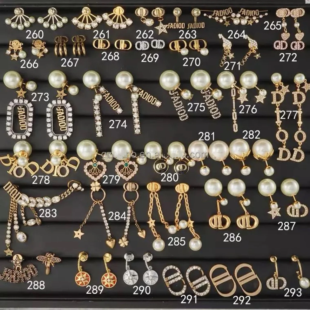 High Quality Luxury Designer Earrings Famous Brand 925 Earrings Gold