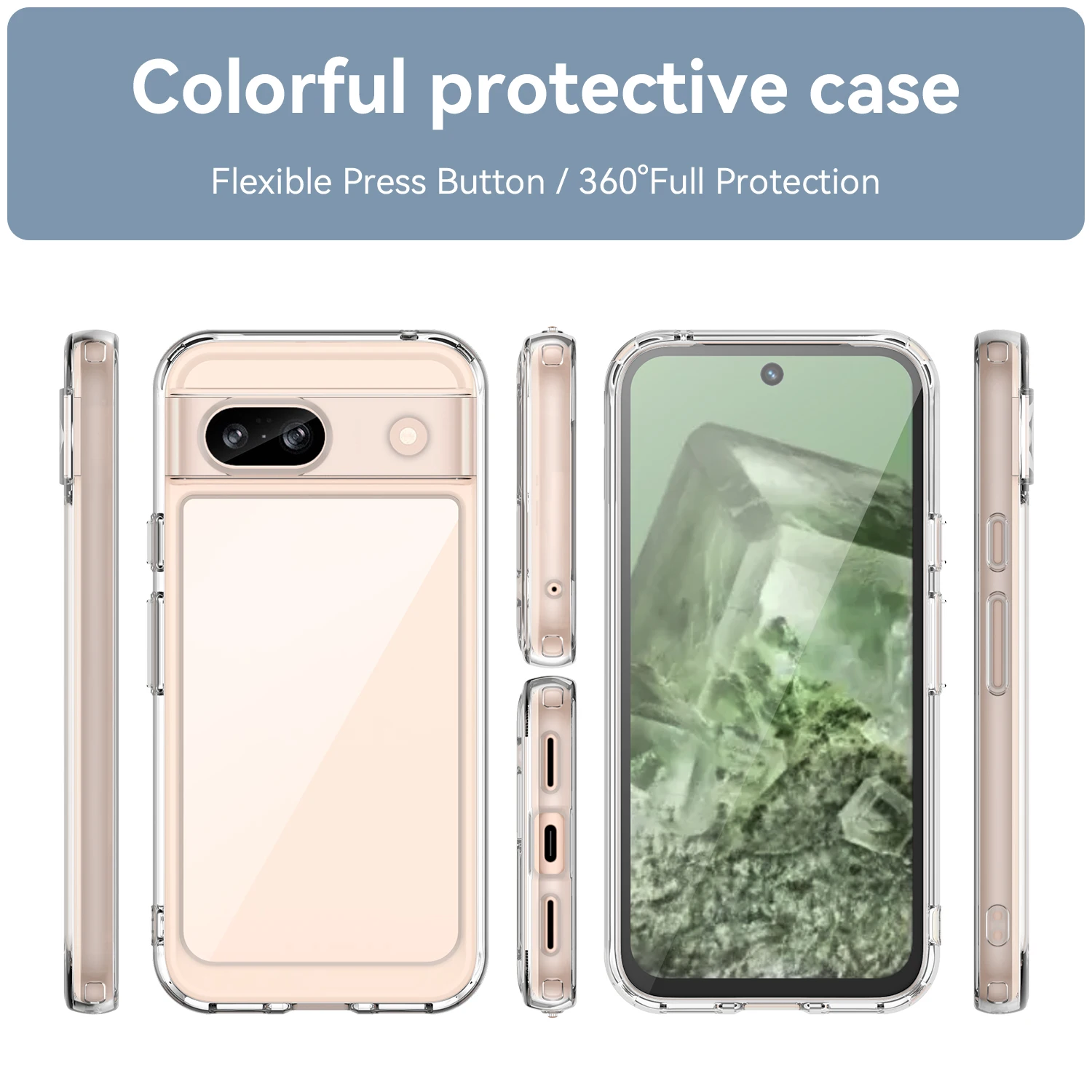 Coque Souple TPU De Protection Pour Google Pixel 8a - Marque Kwmobile, Modèle Neuf Sous Blister