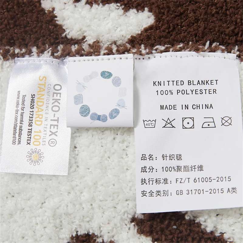 Warm Adult Knitted Blankets Made Of 100% Cotton Bring Warmth To The Home  glq supplier