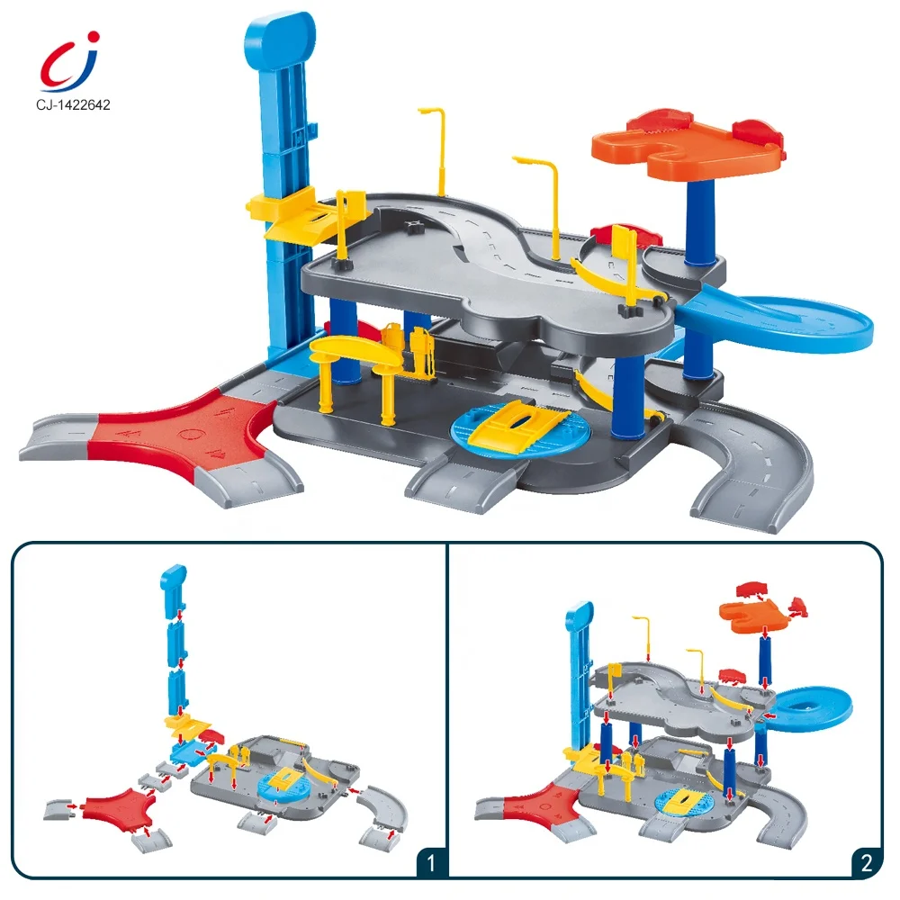 Обучающая Интерактивная Детская напольная игрушка для парковки гаража, игровой набор из сплава, трек, Строительство города, игрушки для парковки