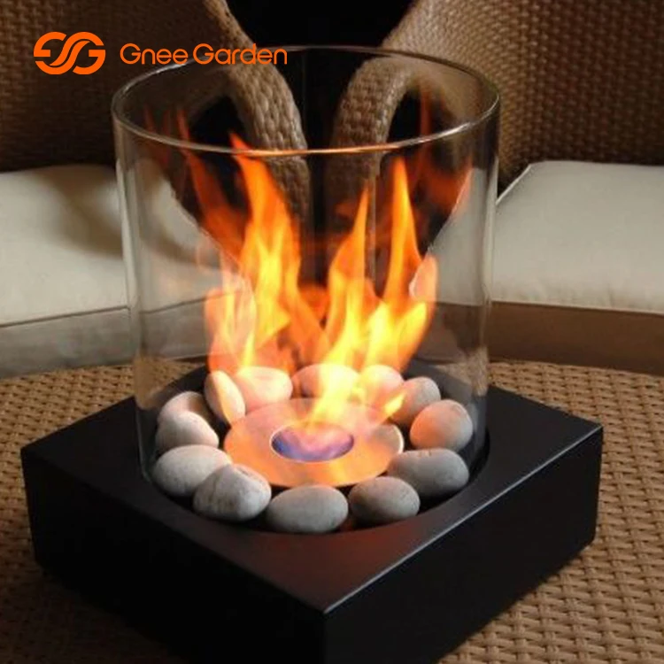 Smokeless Portable Modern Table Top Fire Pit Freestanding Tabletop