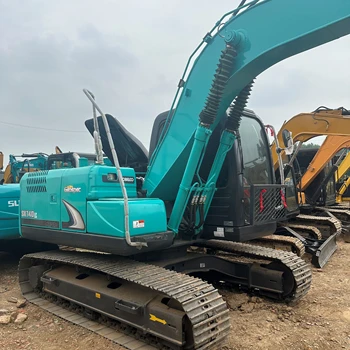 used kobelco 140lc cheap sale in shanghai with high quality and strong engine earth-moving machinery kobelco sk140