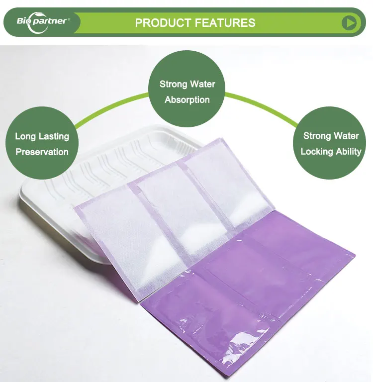 Oem Logo Disposable Moisture Absorb Poultry Fish Meat Tray Packaging