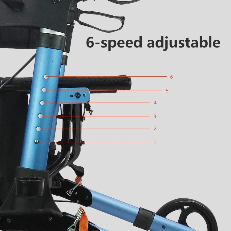 Transport Chair for Person who Do Not Walk Adult Folding Walker Walking Frames Standard Adults Walkers and Rollators for Sale