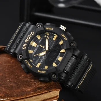 New college men's multifunctional electronic quartz watch