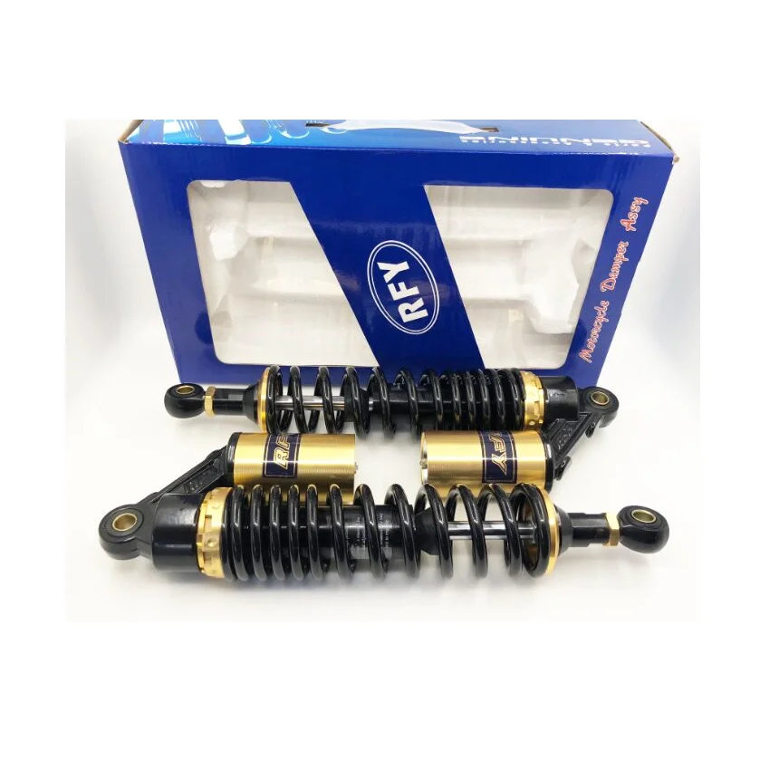RFY 340mm 350mm Black Gold Spring Motorcycle Shock Absorbers for