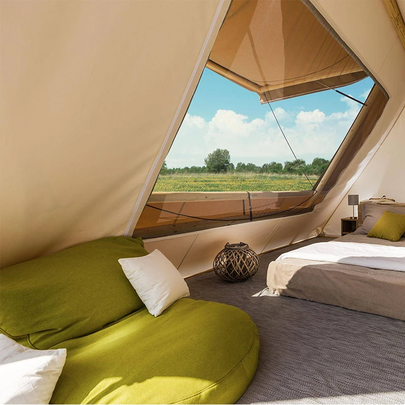 Venus Camping Triangle Safari Tent Sale with Living Room