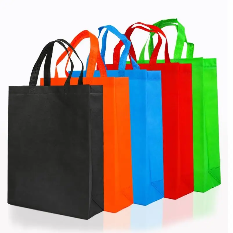 Custom Logo Print Supermarket Eco Reusable Shopping Tote Non Woven Bag ...