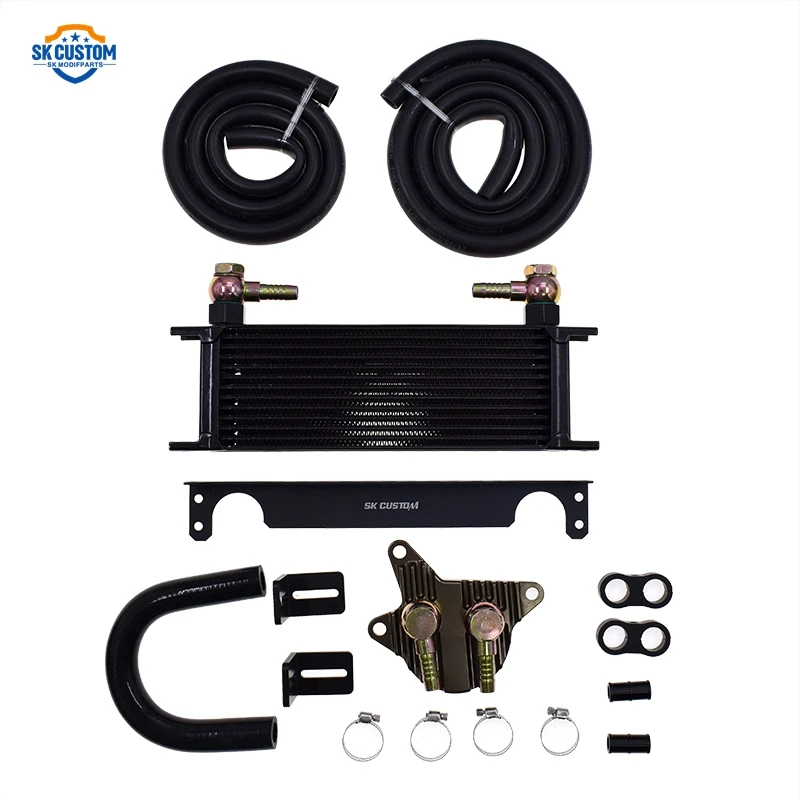 SK Custom Aluminum Oil Cooler Kit For Toyota Land Cruiser 5.7L Lexus LX570 Gearbox Cooling Kit
