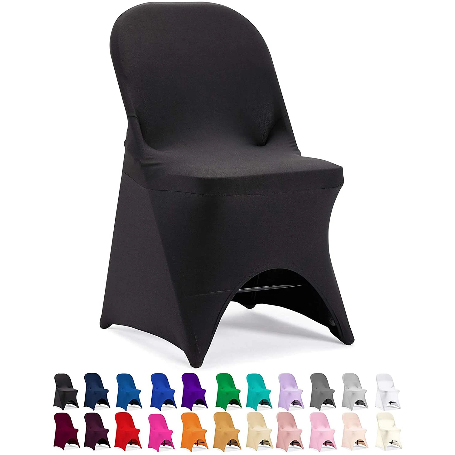 Reador Retailer Brown Banquet Spandex Folding Chair Covers For Weddings ...