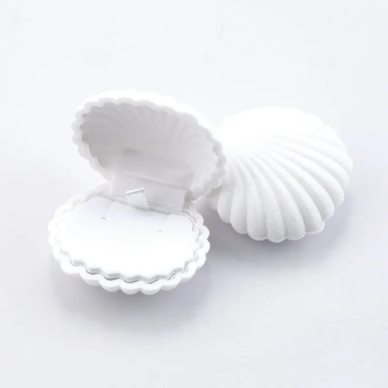 
 Фабрика отличительные моллюск бархатный верх мини кулон в виде морских ракушек шкатулка для ювелирных изделий  