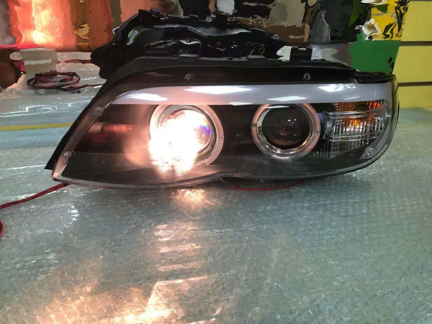 Source Headlight For BMW X5 E53 Headlights 2004-2006 X5 led car