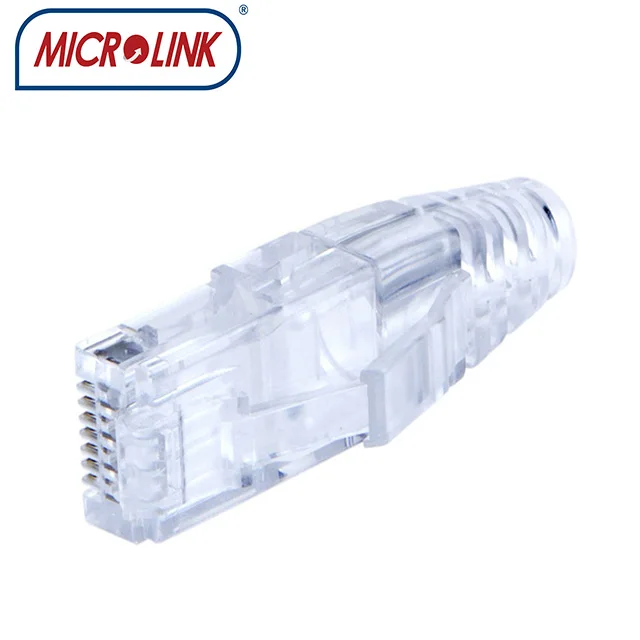 
Разъем Cat6 Cat5 Rg45 модульный разъем 8p8c Ethernet Rj45 с прозрачной загрузкой 