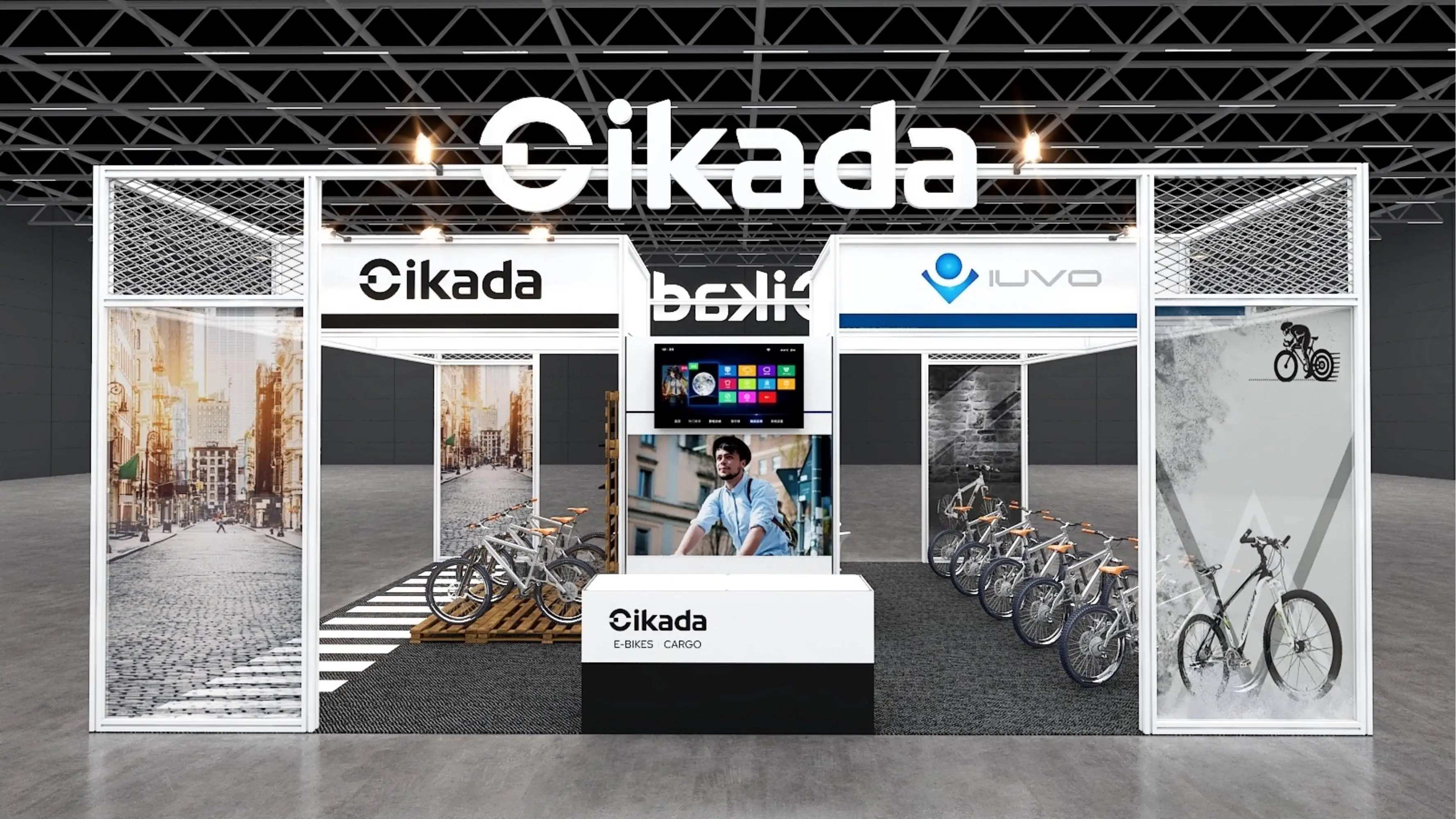 20ft Modular Customized Portable Tension Fabric Exhibition Booth ...