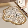 Parisian floral tile cloud shape