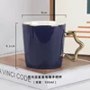 Gold handle, dark blue
