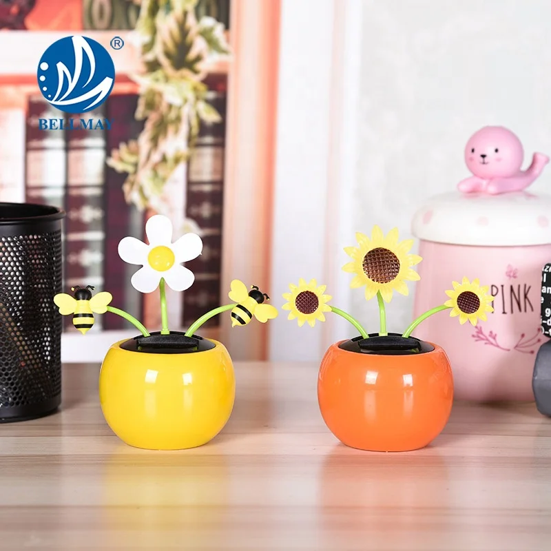 Бемей игрушка на заказ пластиковый красочный цветок рекламный подарок флип-лоскут солнечный Танцующий Цветок Питание аксессуары для украшения