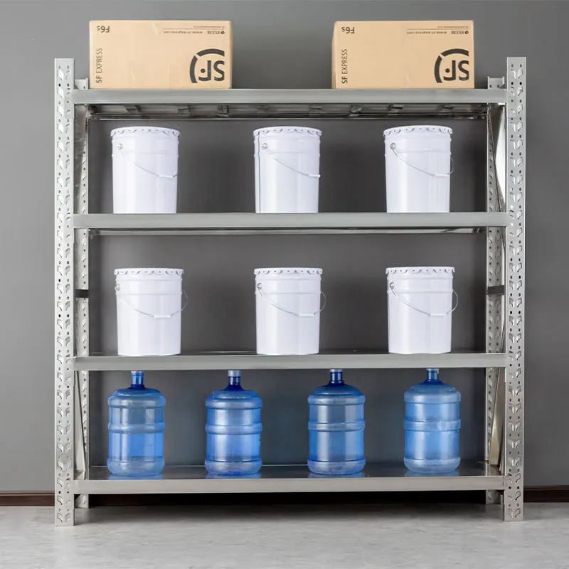 Stainless Steel Storage Rack SUS201 with Adjustable Shelves for Warehouse and Commercial Use