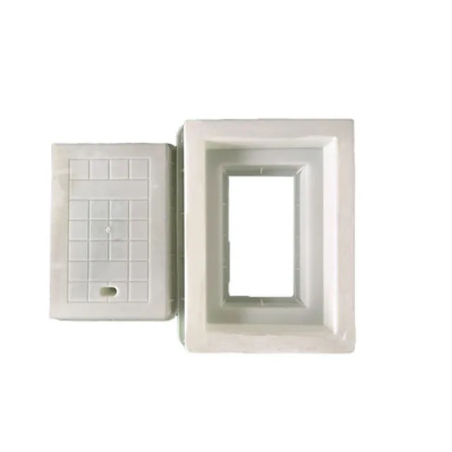 Square Outdoor Drain Cover Brick Surface Stock Photo