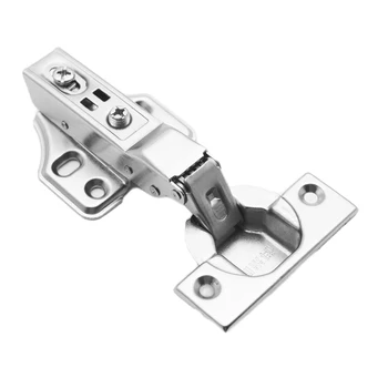 Invisible Wooden Cupboard Door  Self Soft Close Hydraulic Concealed Kitchen Cabinet Steel Stainless Hidden Door Hinge Furniture